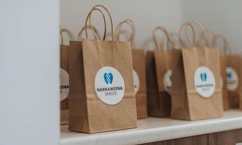 Goodie bags for Narraweena Smiles Patients